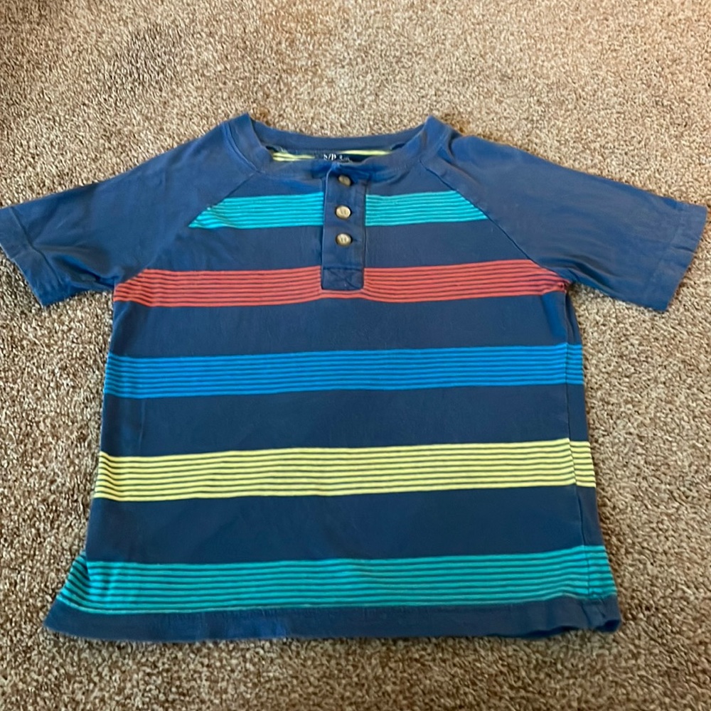 EST. 1989 Place striped shirt sleeve shirt 5/6